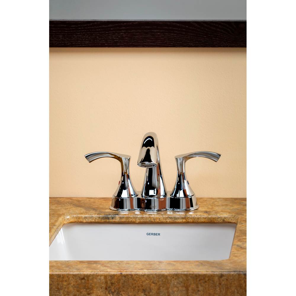Antioch 2H Centerset Lavatory Faucet w/ 50/50 Touch Down Drain 1.2gpm Chrome