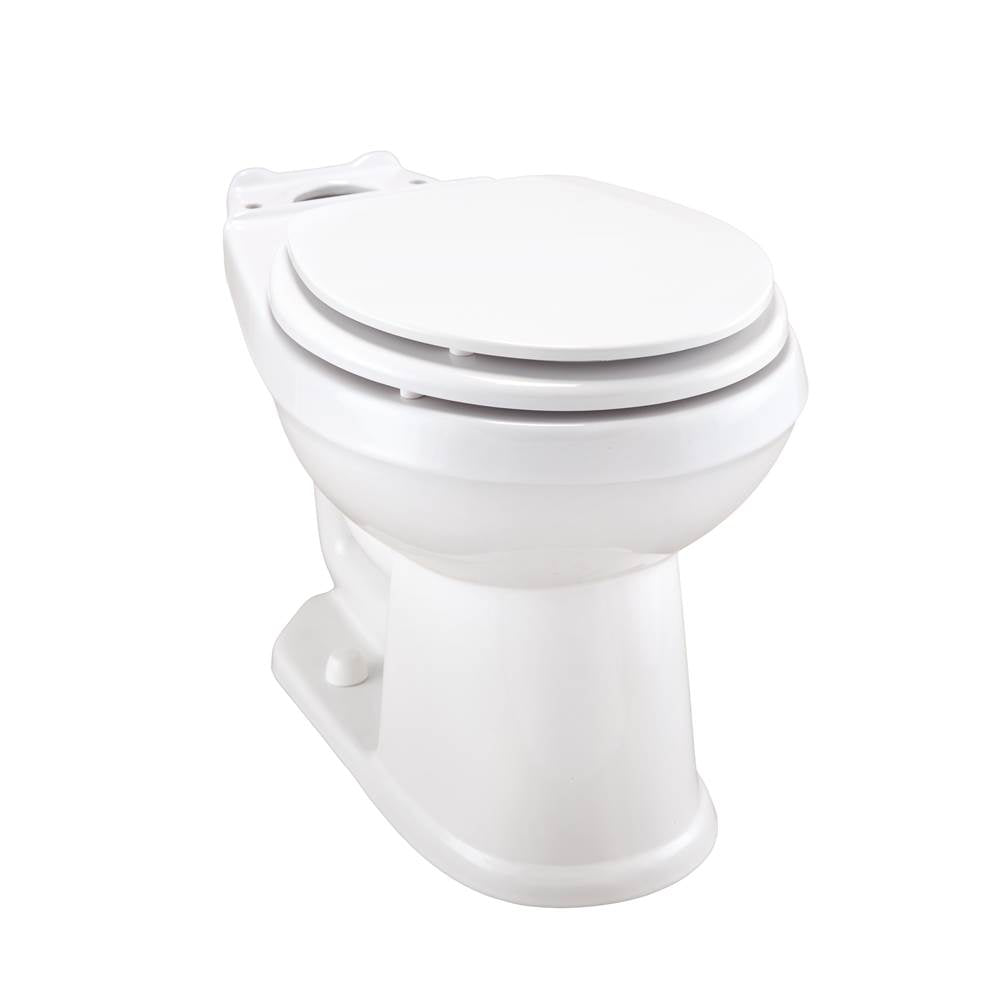 Avalanche 1.28/1.6gpf Round Front Bowl White