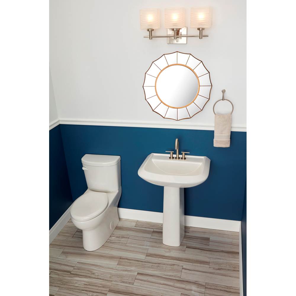 Avalanche Standard 8''CC Ped Lav Combo: G0013599 Lav w/ G0029834 Ped White
