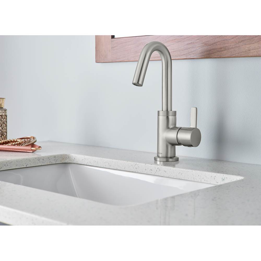 Amalfi 1H Lavatory Faucet Single Hole Mount w/ 50/50 Touch Down Drain & Optional Deck Plate Included 1.2gpm Chrome