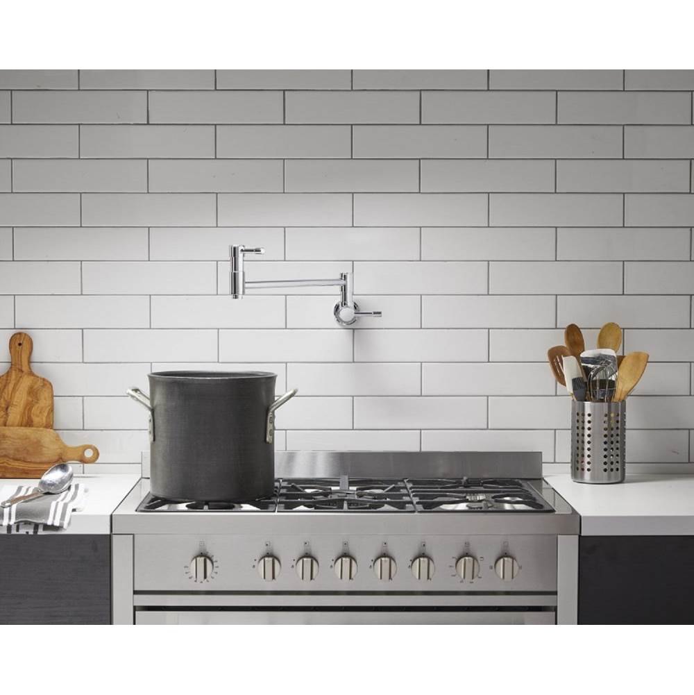 Melrose Wall Mount Pot Filler 2.2gpm Chrome