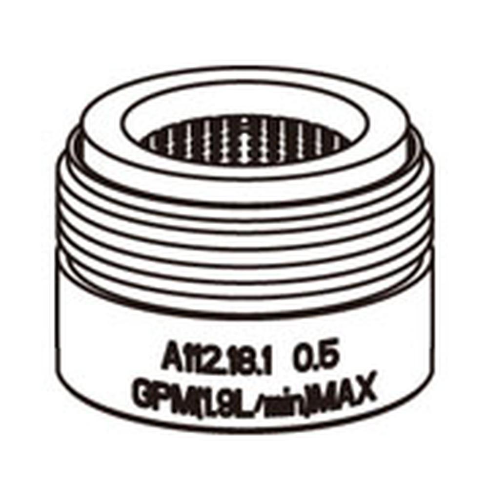 Gerber Plumbing - Aerator Kit 0.5gpm Spray Junior Male Chrome - Chrome