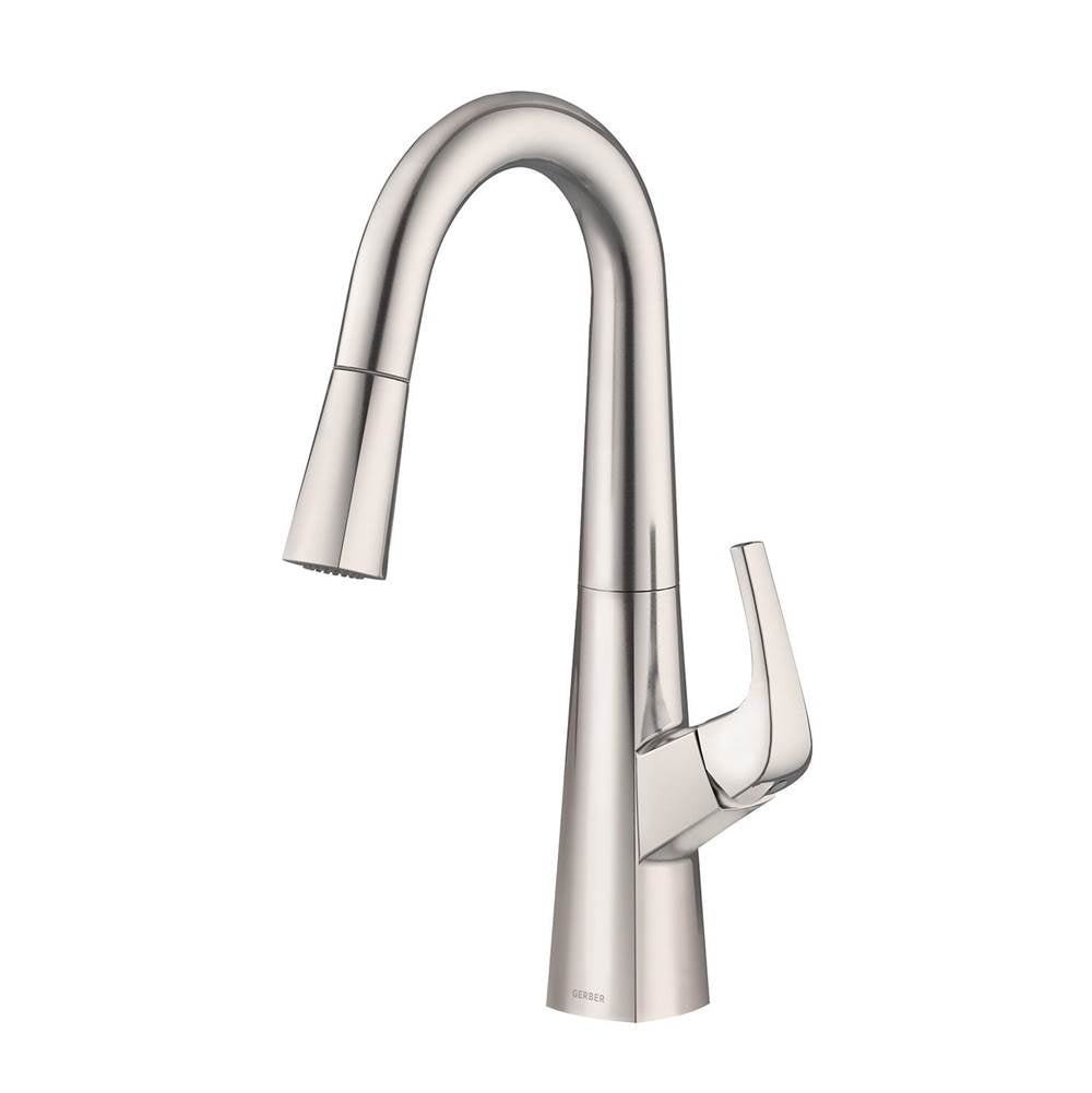 Gerber Plumbing - Vaughn 1H Pull-Down Prep Faucet 1.75gpm Stainless Steel - Stainless Steel