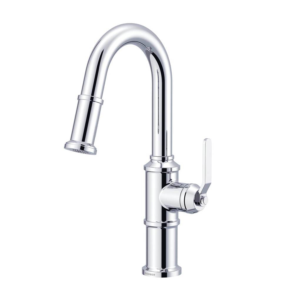 Gerber Plumbing - Kinzie 1H Pull-Down Prep Faucet 1.75gpm Chrome - Chrome