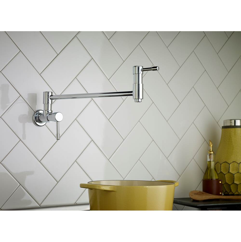 Melrose Wall Mount Pot Filler 2.2gpm Chrome