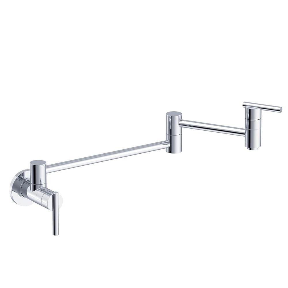 Parma Wall Mount Pot Filler 2.2gpm Chrome
