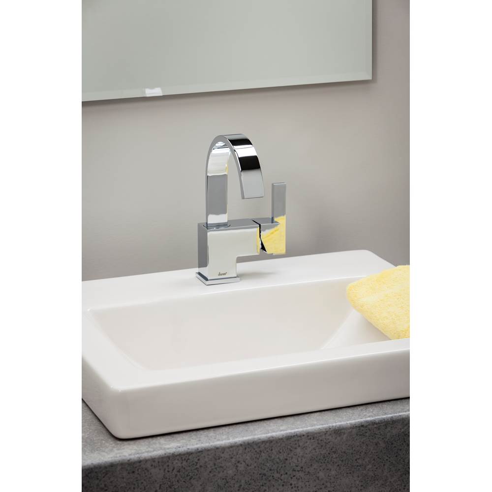 Sirius 1H Lavatory Faucet Single Hole Mount w/ Metal Touch Down Drain 1.2gpm Chrome