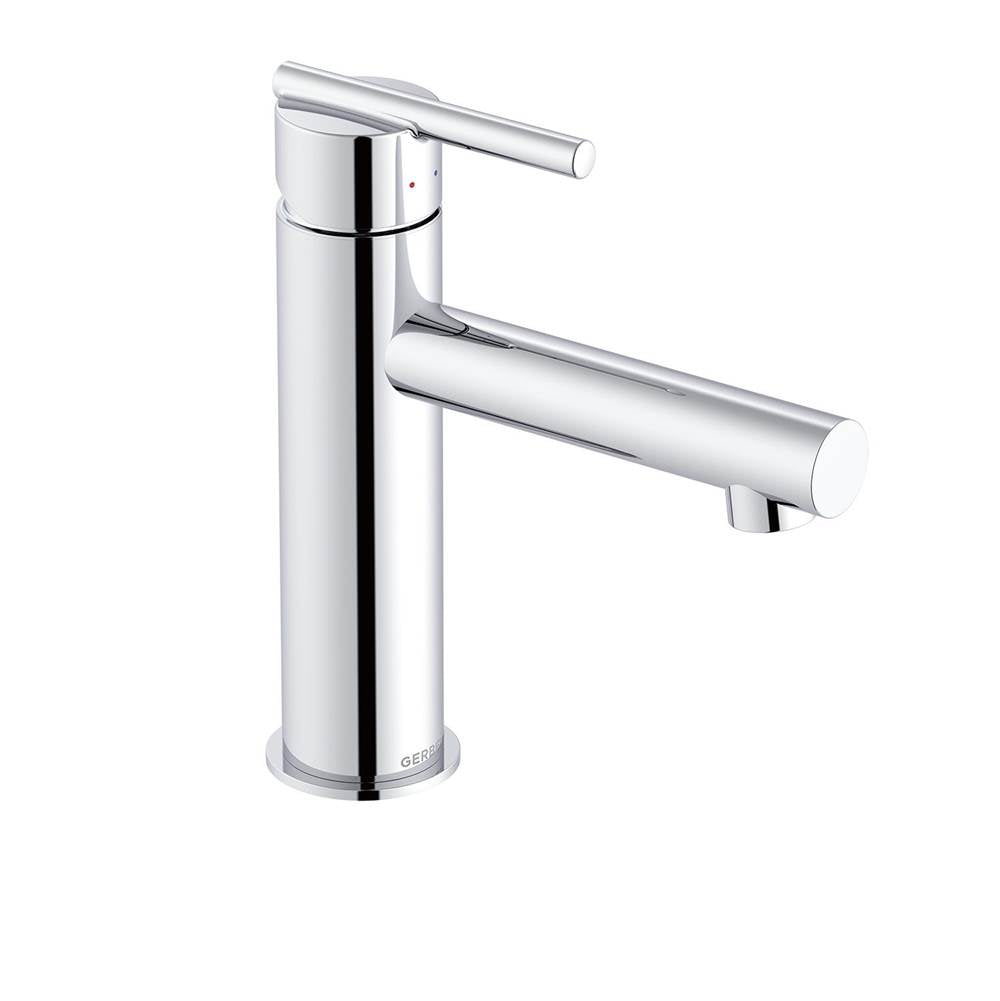Parma 1H Lavatory Faucet Straight Spout w/ Metal Touch Down Drain 1.2gpm Chrome
