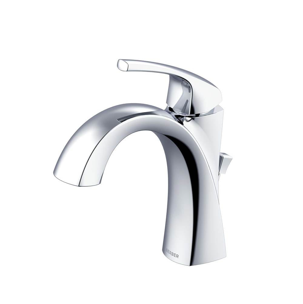 Gerber Plumbing - Vaughn 1H Lavatory Faucet Single Hole Mount w/ Metal Pop-Up Drain 1.2gpm Chrome - Chrome