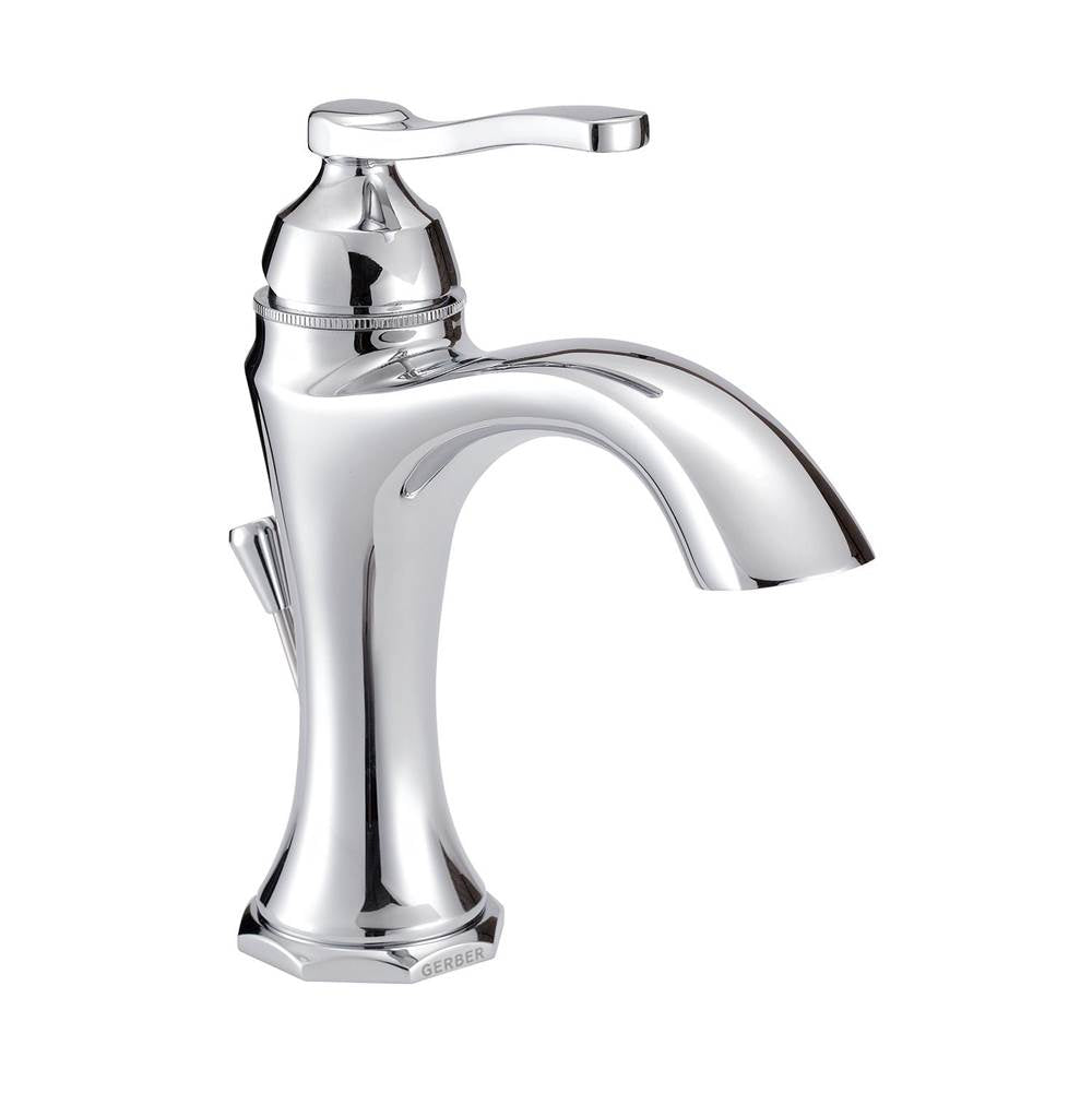 Draper 1H Lavatory Faucet Single Hole Mount w/ Metal Pop-Up Drain 1.2gpm Chrome