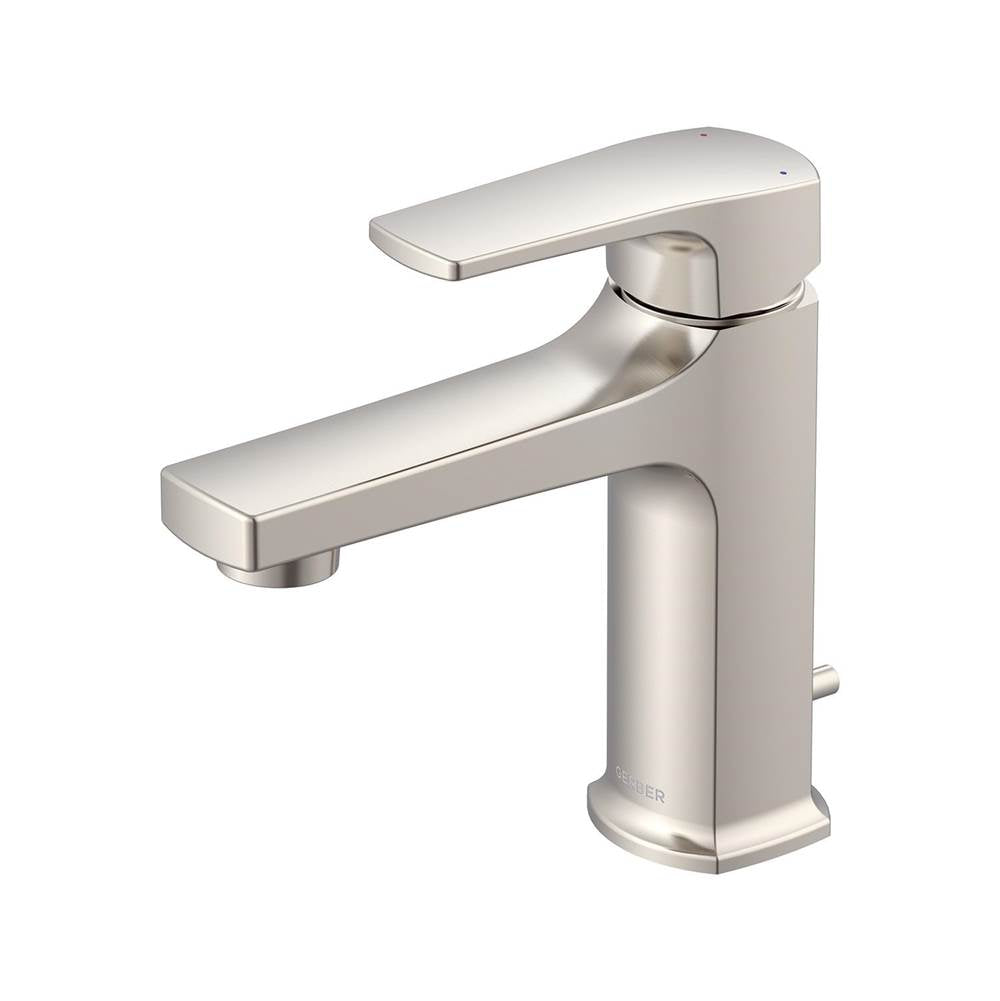 Gerber Plumbing - Tribune 1H Lavatory Faucet Single Hole Mount w/ 50/50 Pop-Up Drain 1.2gpm Brushed Nickel - Brushed Nickel