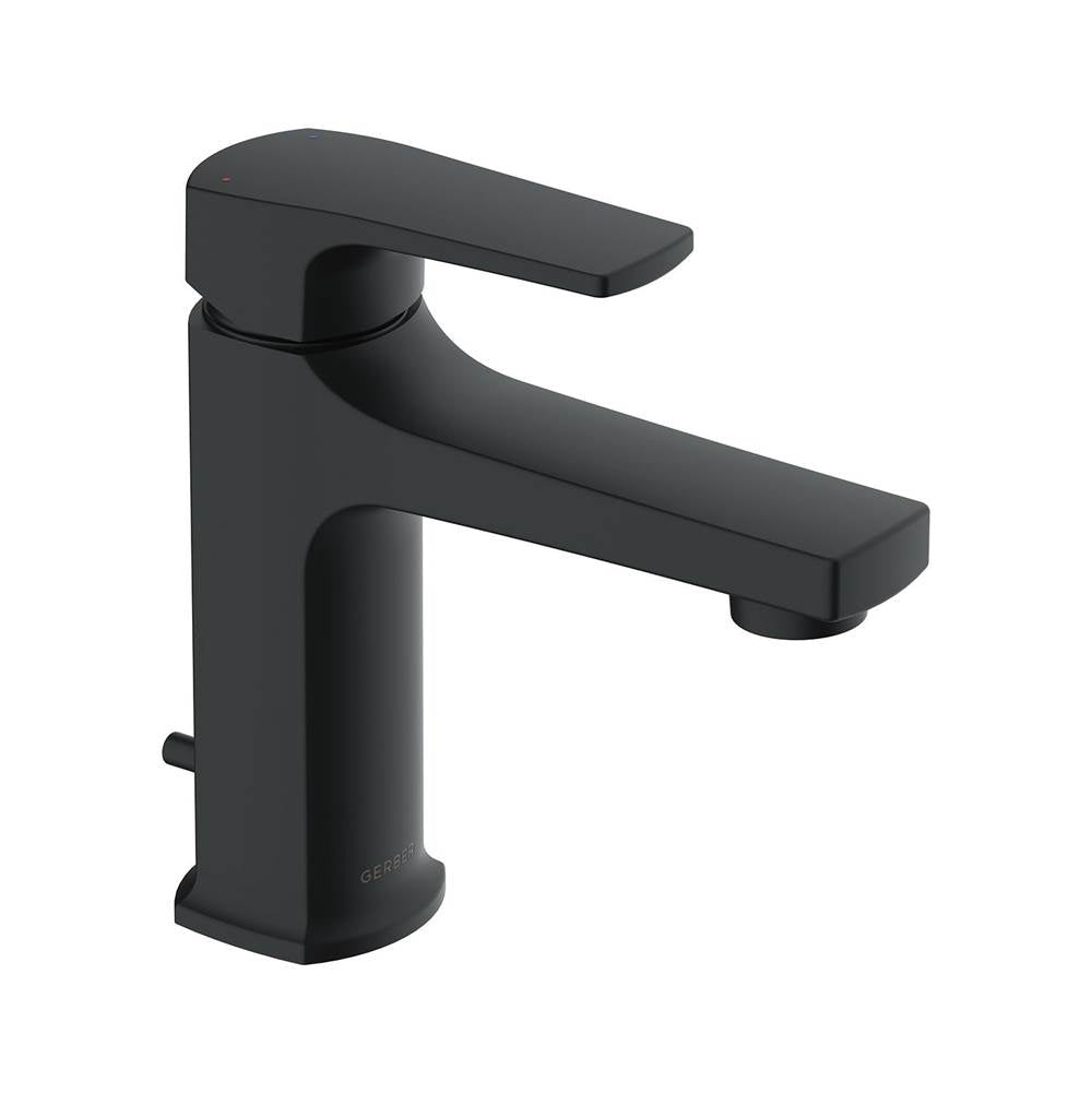 Tribune 1H Lavatory Faucet Single Hole Mount w/ 50/50 Pop-Up Drain 1.2gpm Satin Black