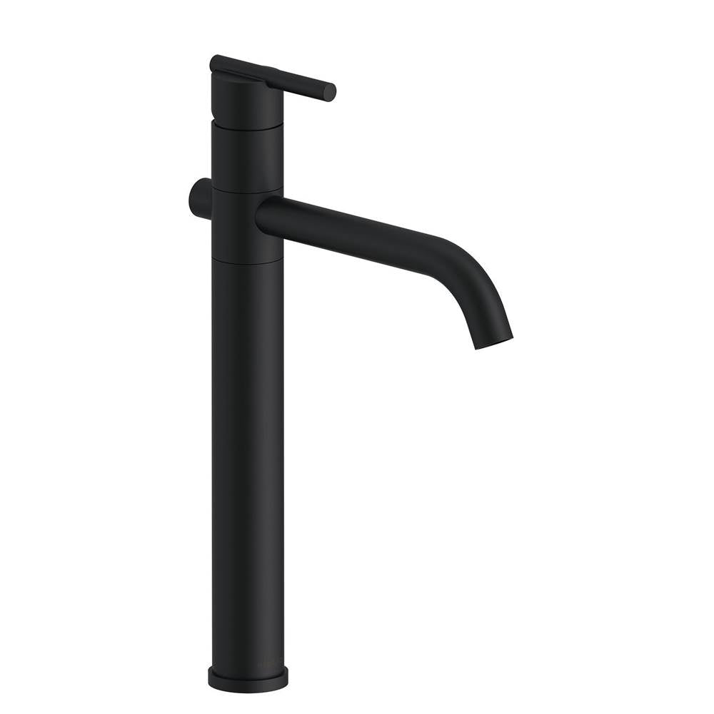 Parma 1H Vessel Filler Single Hole Mount w/ Metal Grid Strainer 1.2gpm Satin Black