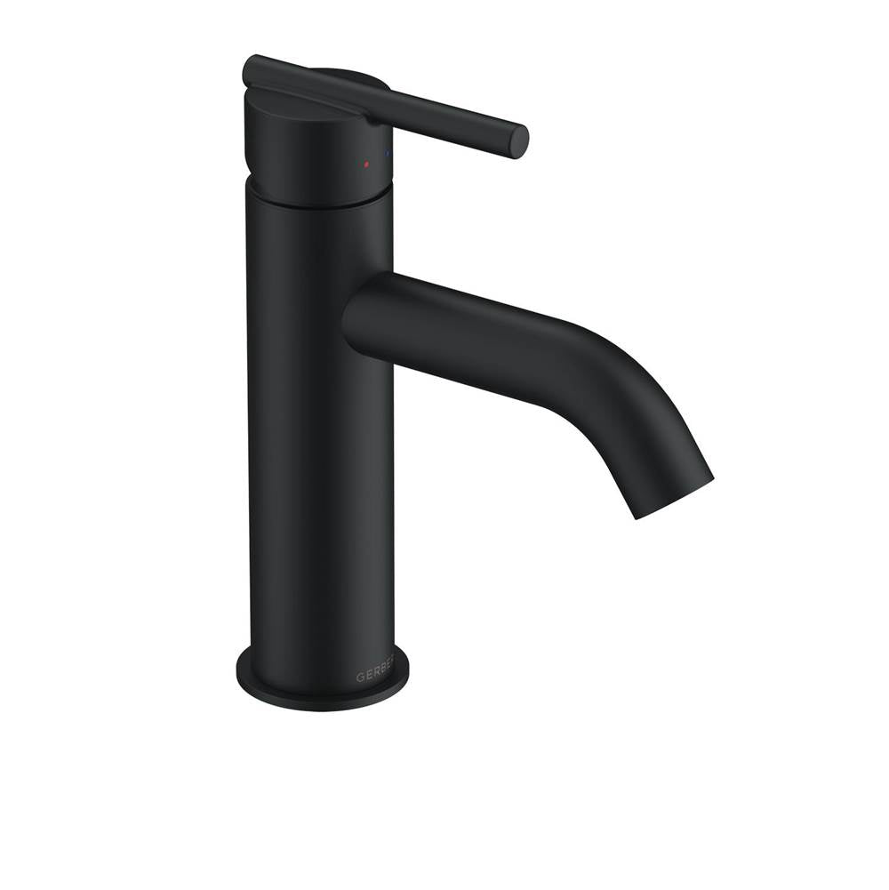 Parma 1H Lavatory Faucet w/ Metal Touch Down Drain & Optional Deck Plate Included 1.2gpm Satin Black