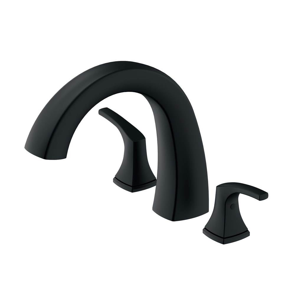 Gerber Plumbing - Vaughn 2H Roman Tub Trim Kit w/out Spray Satin Black - Satin Black