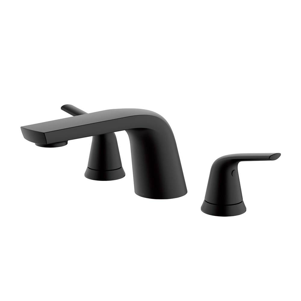 Gerber Plumbing - Lemora 2H Roman Tub Trim Kit w/o Spray Satin Black - Satin Black