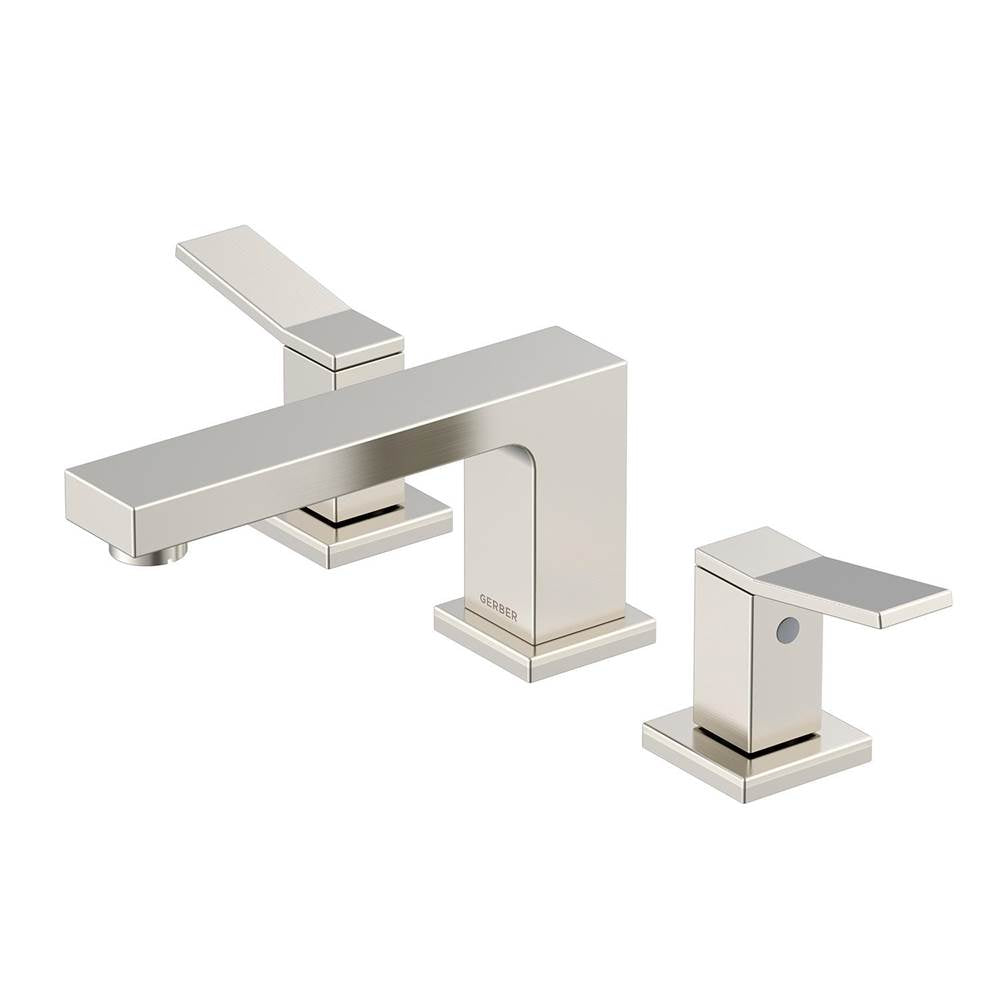 Gerber Plumbing - Avian 2H Widespread Lavatory Faucet w/ Metal Touch Down Drain 1.2gpm Brushed Nickel - Brushed Nickel