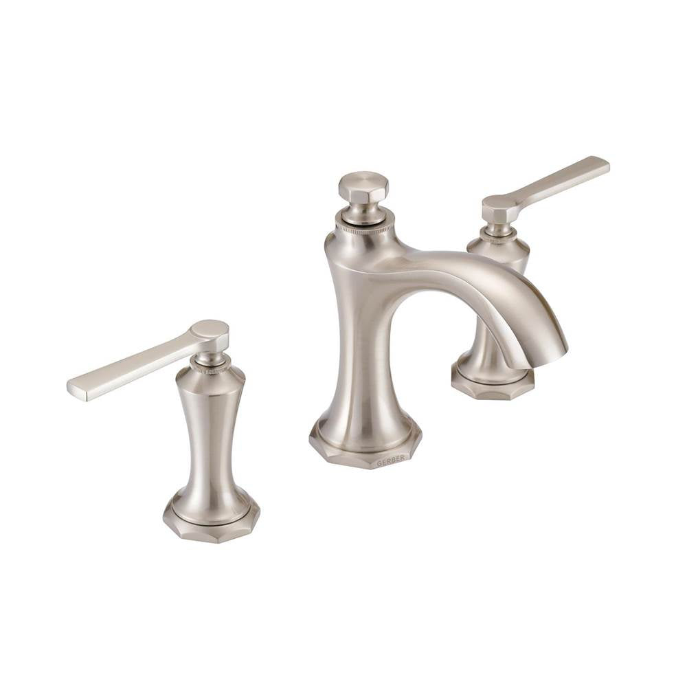 Draper 2H Widespread Lavatory Faucet w/ Metal Pop-Up Drain 1.2gpm Brushed Nickel