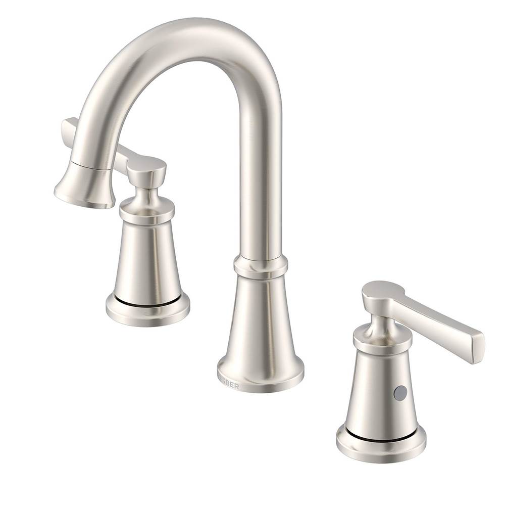 Gerber Plumbing - Northerly 2H Widespread Lavatory Faucet w/ 50/50 Touch Down Drain 1.2gpm Brushed Nickel - Brushed Nickel