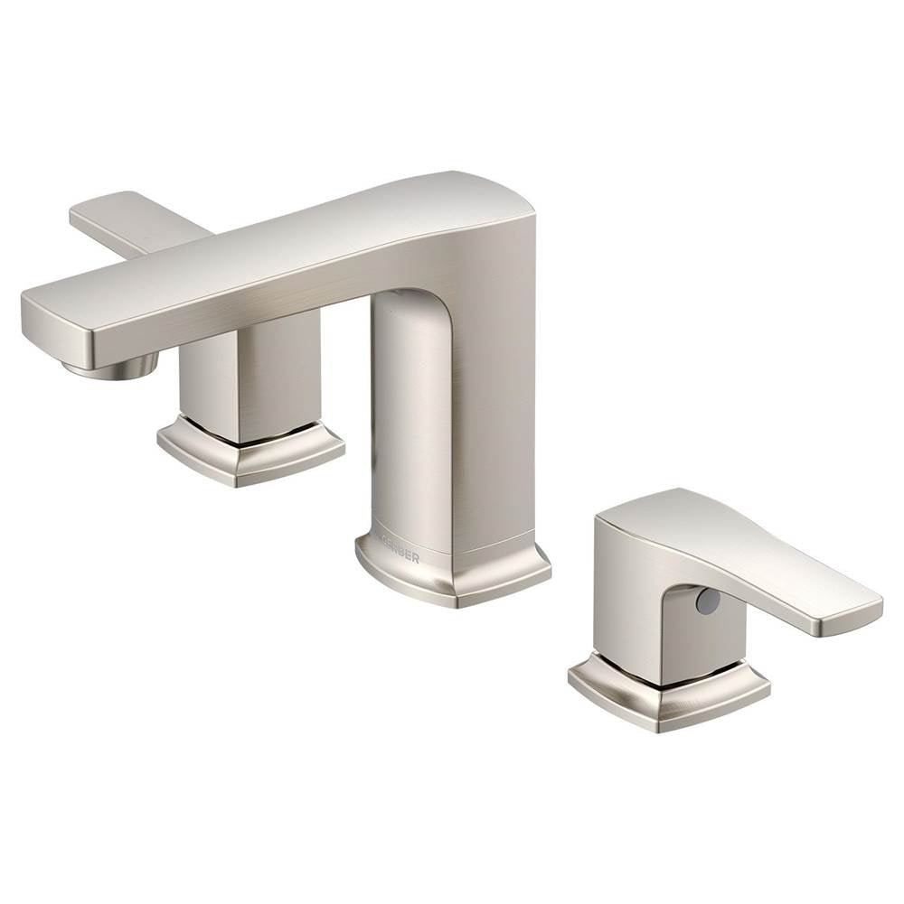 Gerber Plumbing - Tribune 2H Widespread Lavatory Faucet w/ Metal Touch Down Drain 1.2gpm Brushed Nickel - Brushed Nickel