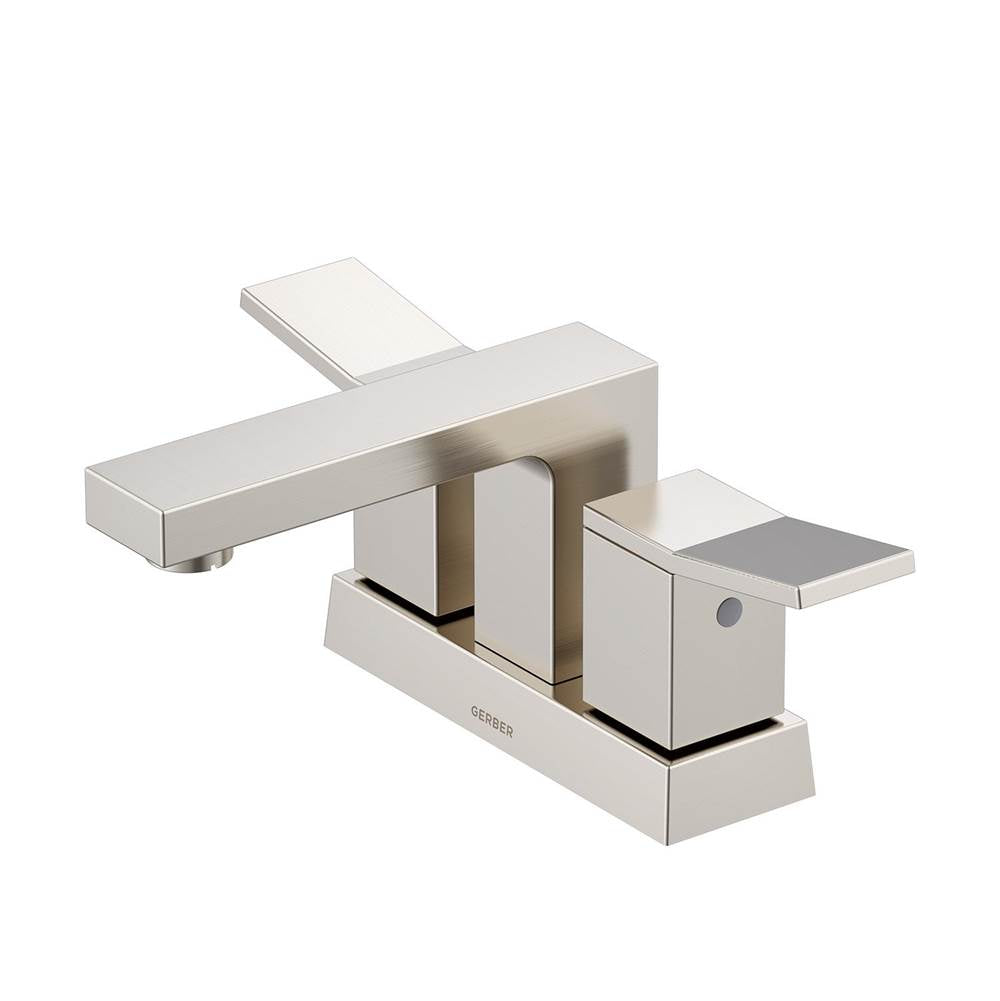 Gerber Plumbing - Avian 2H Centerset Lavatory Faucet w/ Metal Touch Down Drain 1.2gpm Brushed Nickel - Brushed Nickel