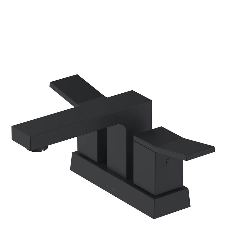 Gerber Plumbing - Avian 2H Centerset Lavatory Faucet w/ Metal Touch Down Drain 1.2gpm Satin Black - Satin Black