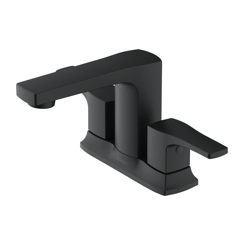 Gerber Plumbing - Tribune 2H Centerset Lavatory Faucet w/ Metal Touch Down Drain 1.2gpm Satin Black - Satin Black