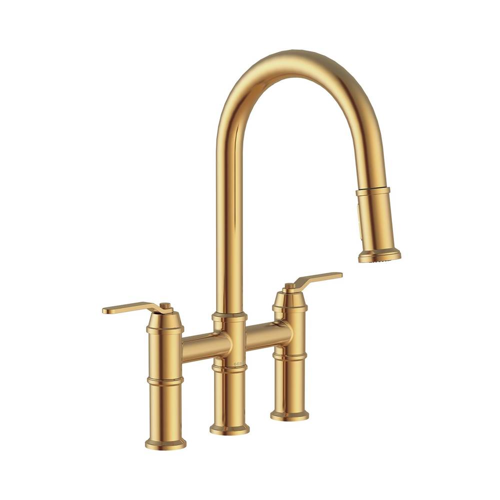 Kinzie 2H Bridge Pull-Down Kitchen Faucet 1.75gpm Chrome