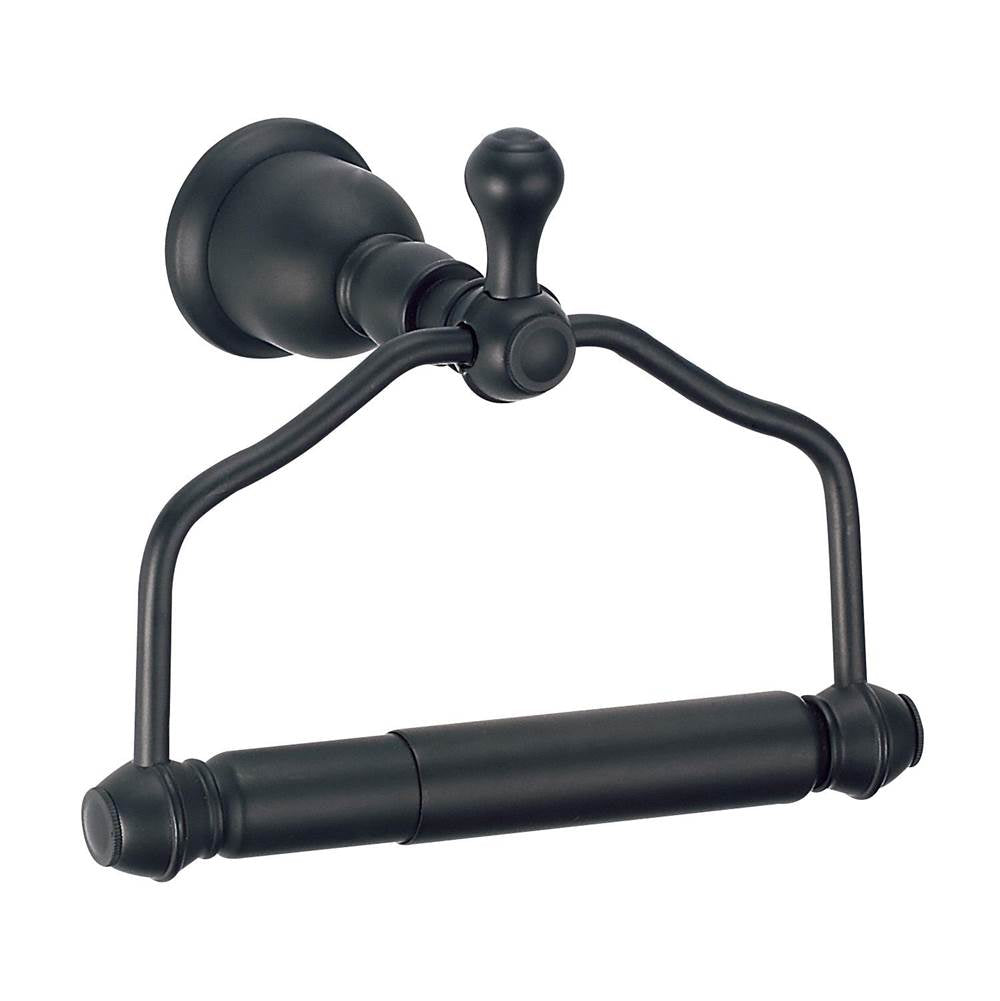 Gerber Plumbing - Opulence Paper Holder Satin Black - Satin Black