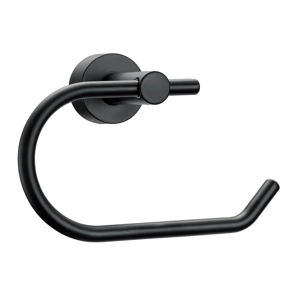 Gerber Plumbing - Parma Eurostyle Paper Holder Satin Black - Satin Black