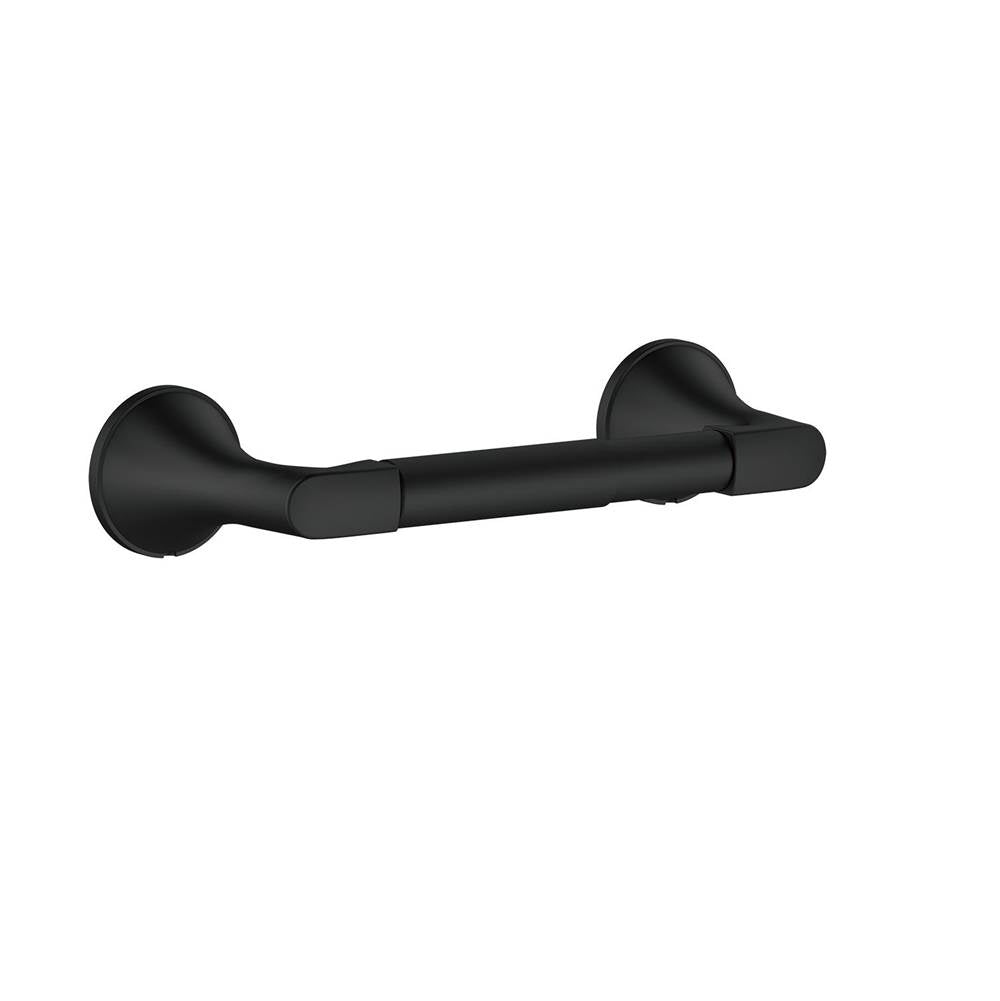 Gerber Plumbing - Windley 2 Post Toilet Paper Holder Satin Black - Satin Black