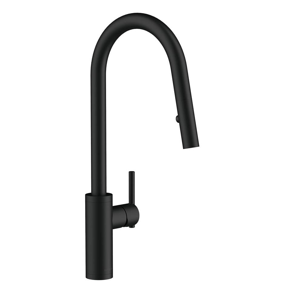 Parma Cafe Pull-Down Kitchen Faucet w/ SnapBack Retraction 1.75gpm Satin Black