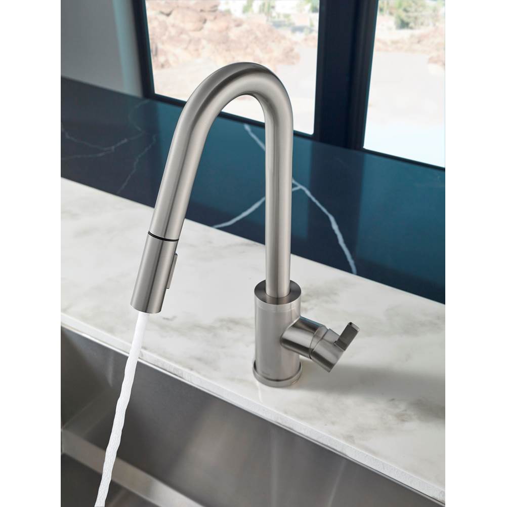 Amalfi 1H Pull-Down Kitchen Faucet w/SnapBack Retraction 1.75gpm Chrome
