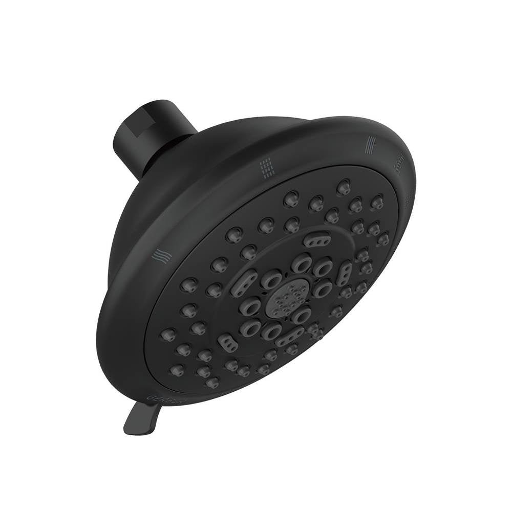 Gerber Plumbing - Florin 4 1/2'' 5 Function Showerhead 1.75gpm Satin Black - Satin Black