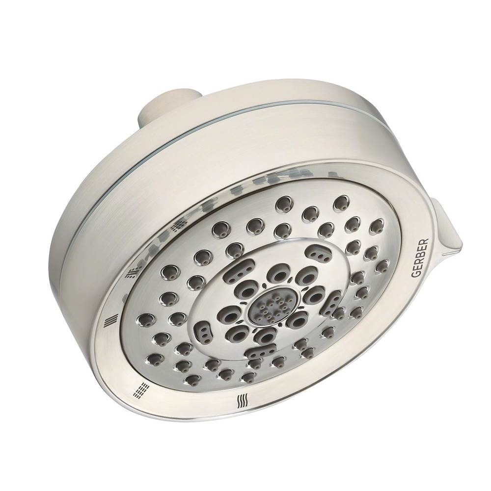 Gerber Plumbing - Parma 4 1/2'' 5 Function Showerhead 1.5gpm Brushed Nickel - Brushed Nickel
