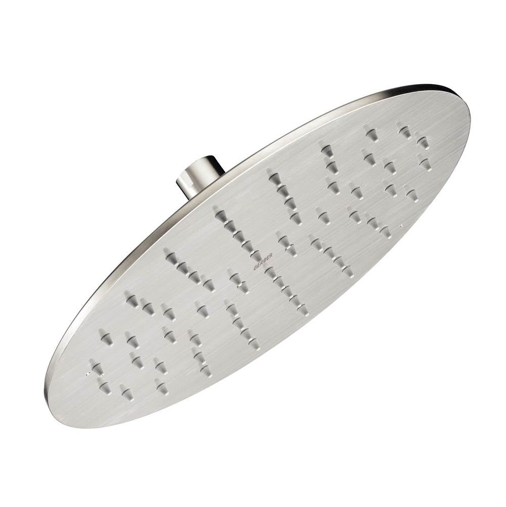 Gerber Plumbing - Drench Round 8'' 1 Function Rain Showerhead 1.75gpm Brushed Nickel - Brushed Nickel