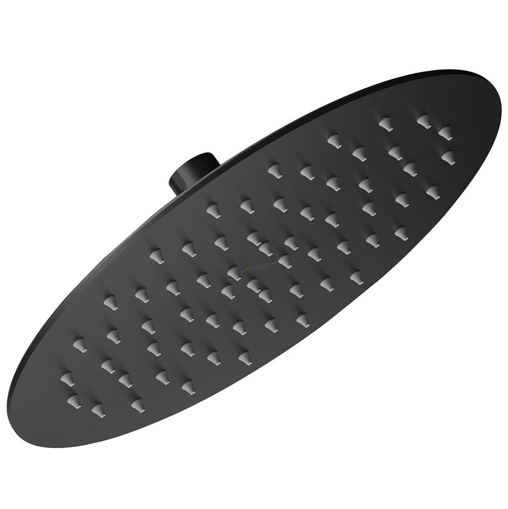Gerber Plumbing - Drench Round 10'' 1 Function Rain Showerhead 1.75gpm Satin Black - Satin Black