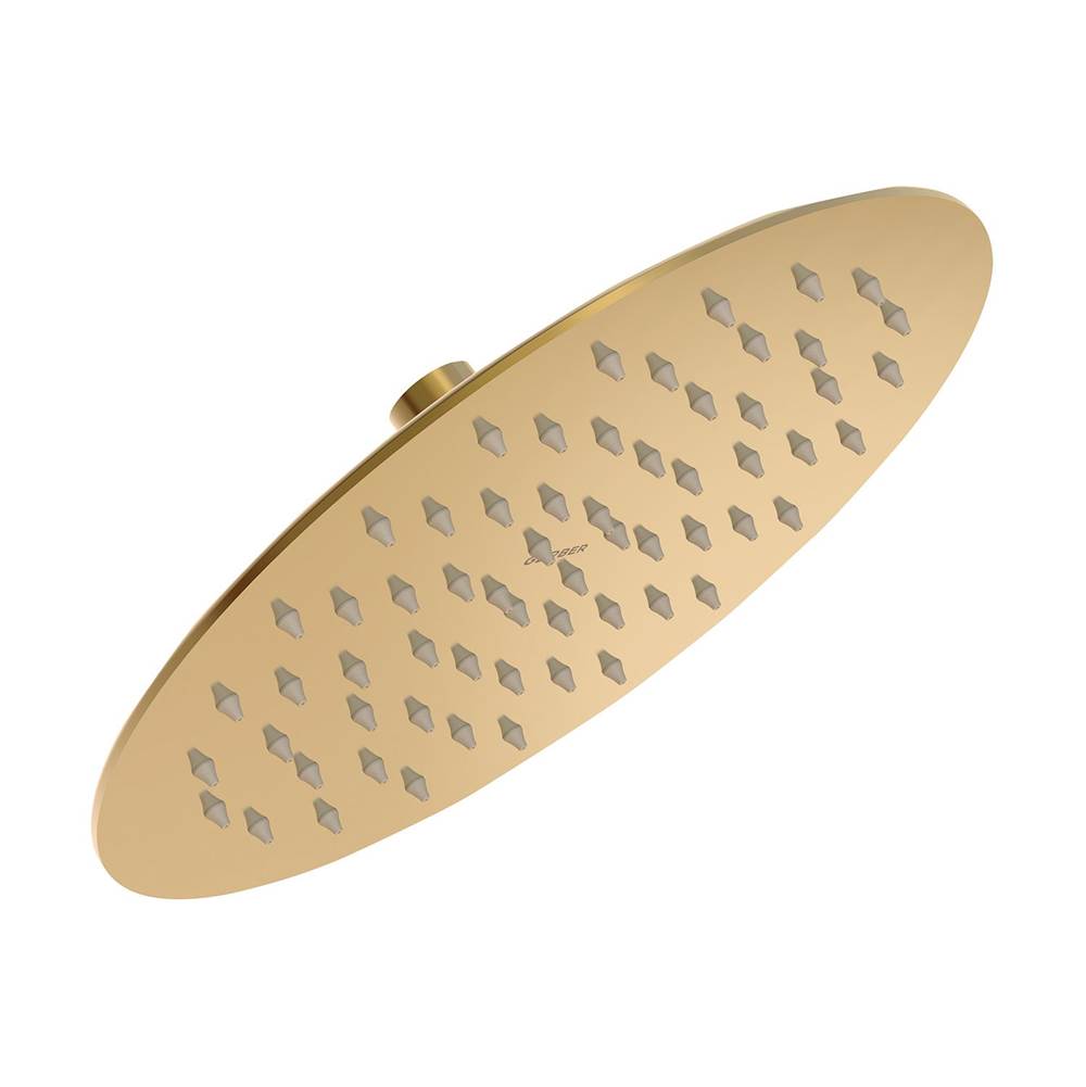Gerber Plumbing - Drench Round 10'' 1 Function Rain Showerhead 1.75gpm Brushed Bronze - Brushed Bronze