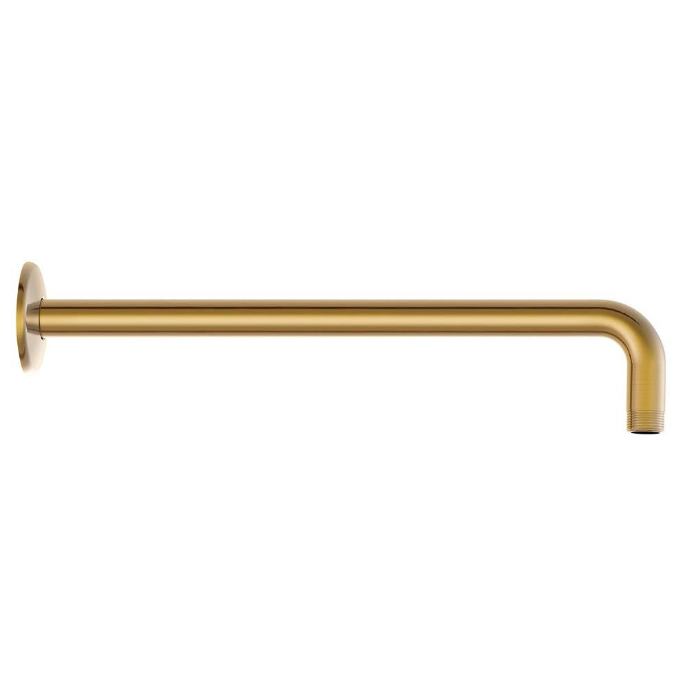 Gerber Plumbing - 15'' Right Angle Showerarm w/ Escutcheon Brushed Bronze - Brushed Bronze