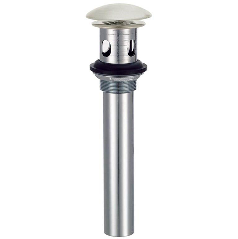 Gerber Plumbing - 1 1/4'' Drain with Overflow with Cover & Grid Strainer Brushed Nickel - Brushed Nickel