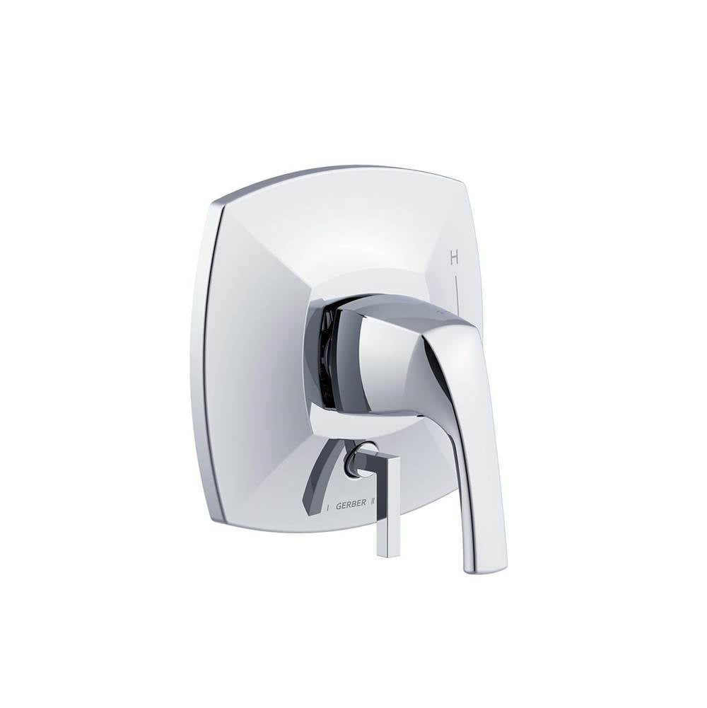 Gerber Plumbing - Vaughn 1H Valve Only Trim Kit & Treysta Cartridge with Diverter on Valve Chrome - Chrome