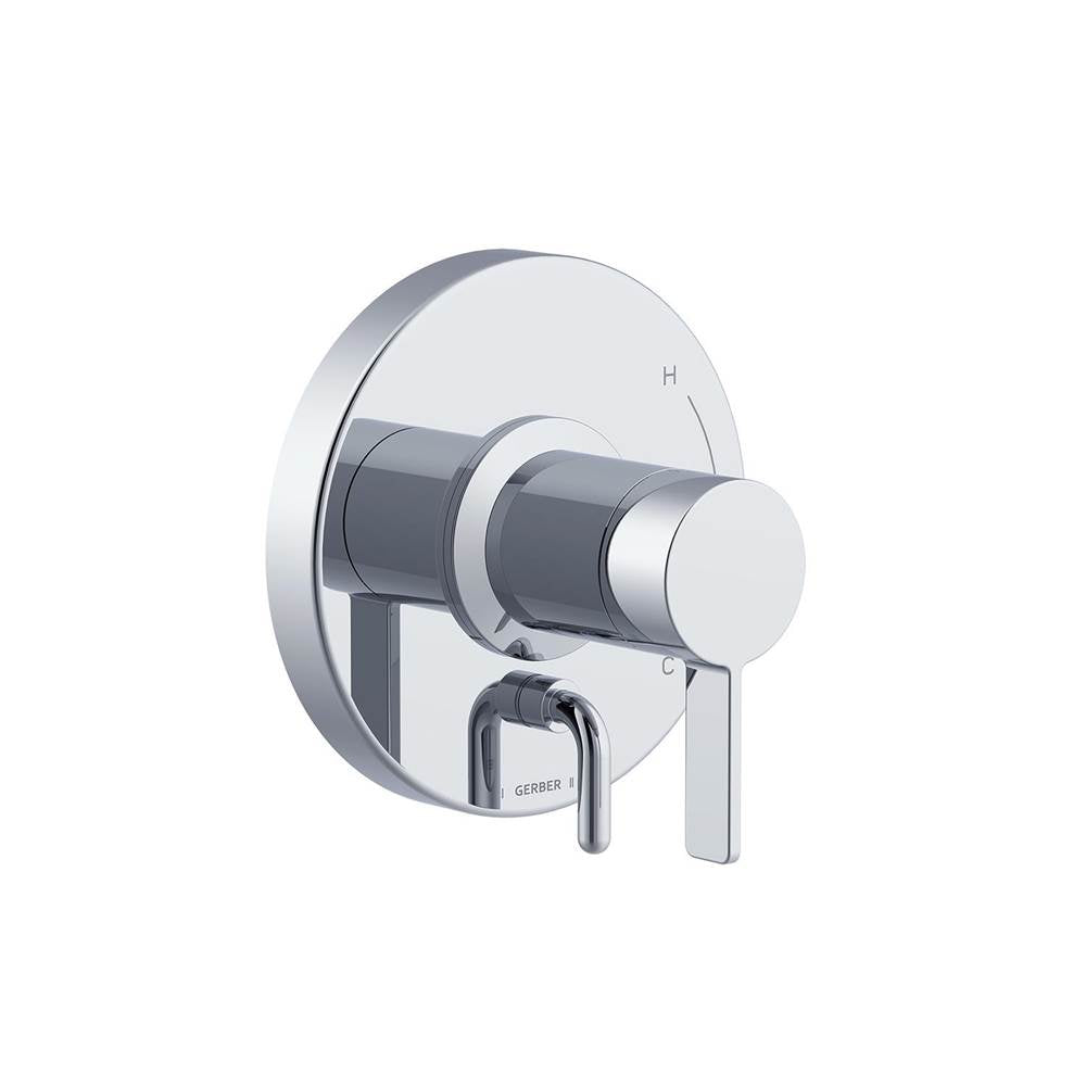 Gerber Plumbing - Amalfi 1H Valve Only Trim Kit & Treysta Cartridge with Diverter on Valve Chrome - Chrome