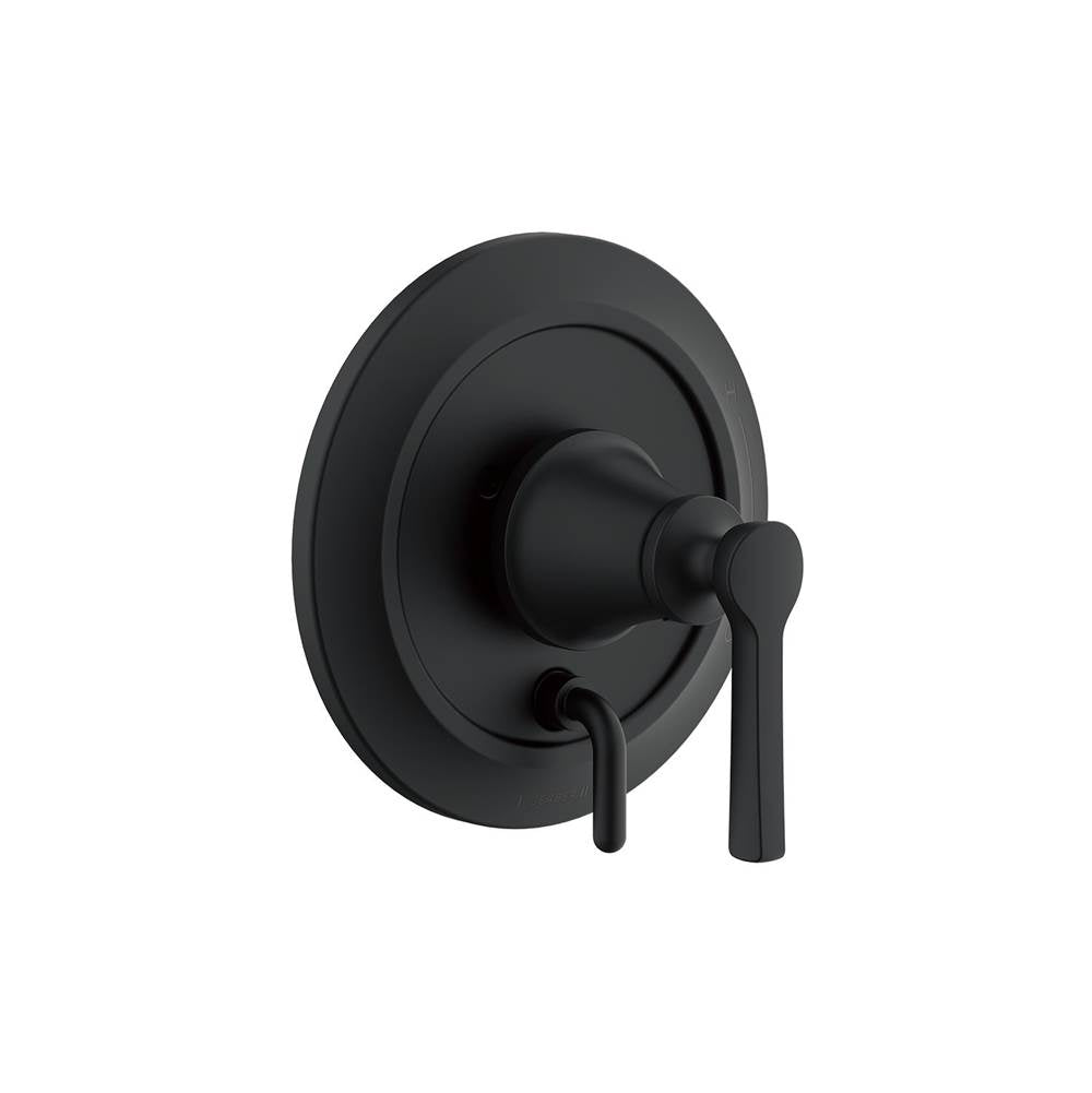 Gerber Plumbing - Northerly 1H Pressure Balance Trim Kit & Treysta Cartridge for Valve Only w/ Diverter on Valve Satin Black - Satin Black