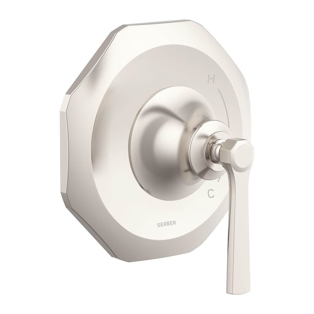 Gerber Plumbing - Draper 1H Valve Only Trim Kit & Treysta Cartridge Brushed Nickel - Brushed Nickel