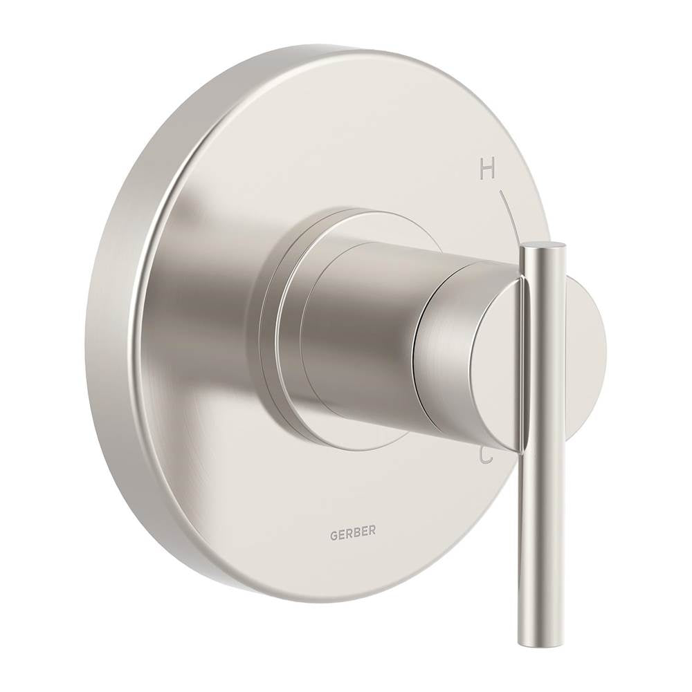 Gerber Plumbing - Parma 1H Pressure Balance Trim Kit & Treysta Cartridge for Valve Only Brushed Nickel - Brushed Nickel