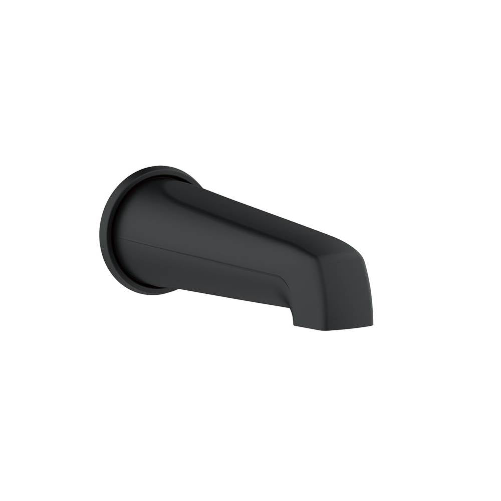 Gerber Plumbing - 8'' Wall Mount Tub Spout without Diverter Satin Black - Satin Black