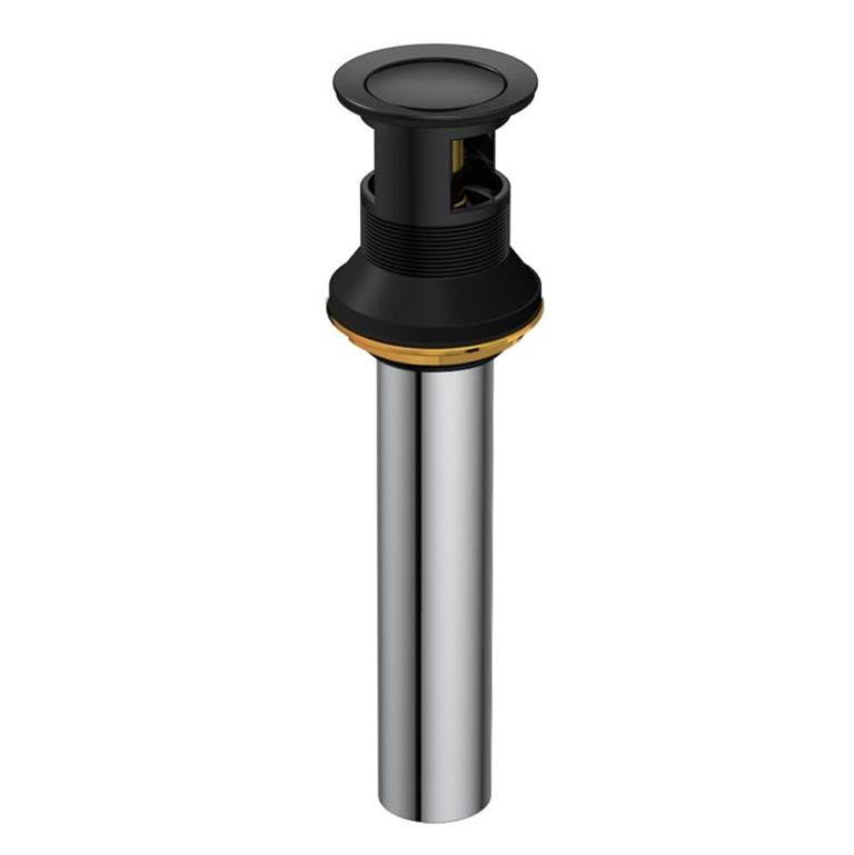 Gerber Plumbing - 1 1/4'' Metal Touch Down Drain Assembly Satin Black - Satin Black