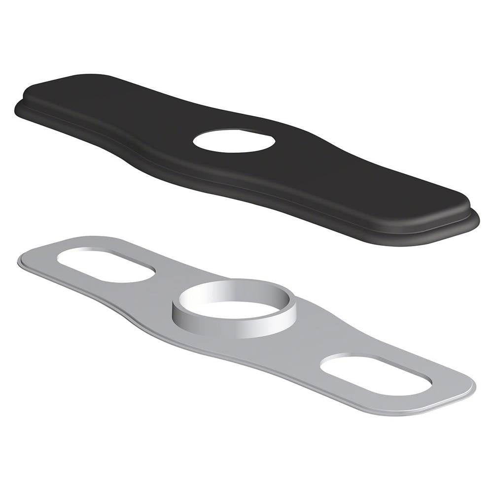 Gerber Plumbing - Cover Plate Assembly for 8'' Centerset Kitchen Faucet Satin Black - Satin Black