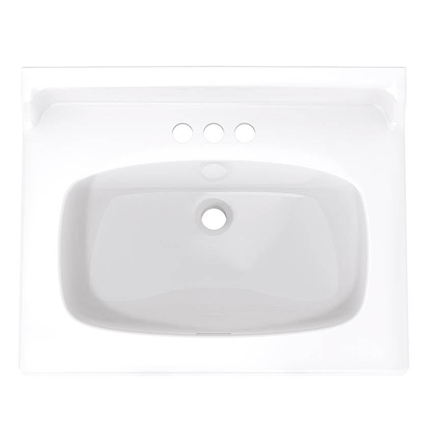Marquis Vanity Top 25x19 4''CC White