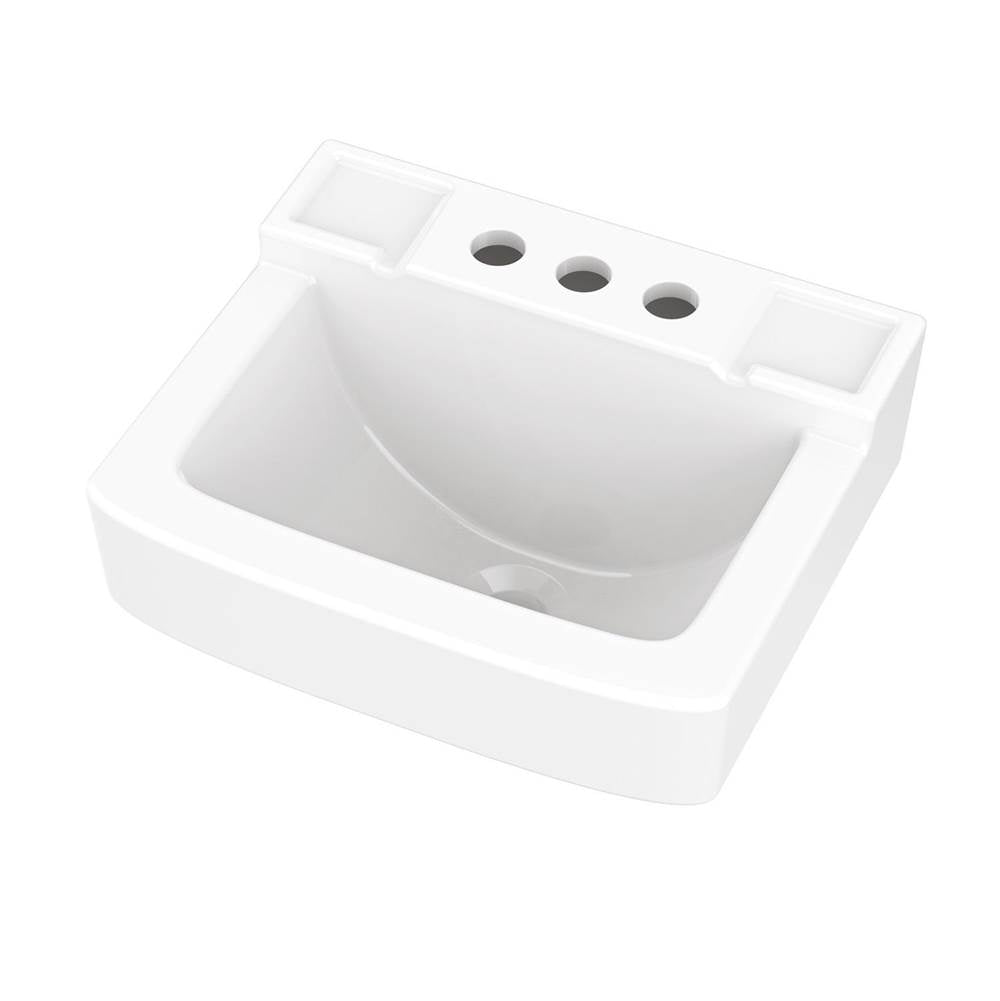 Gerber Plumbing - West Point Wall Hung Lav 14x12 4''CC White - White